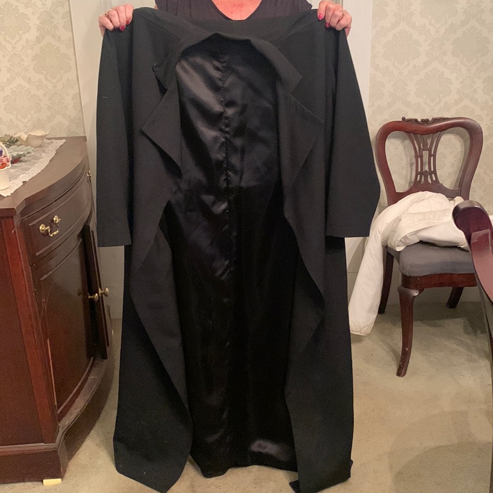 Black Full Length Dress Coat